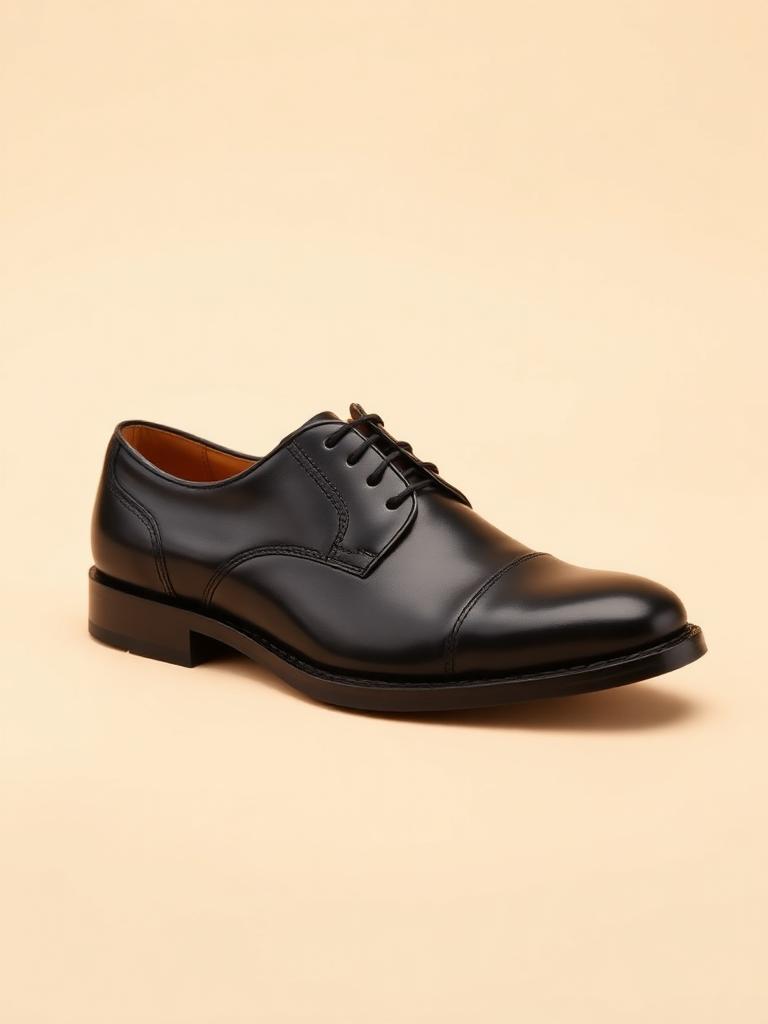 Sapato Derby Liso Masculino Preto