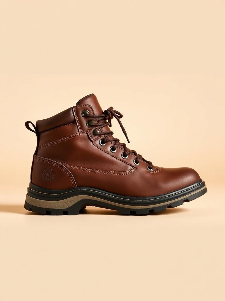 Coturno Worker Masculino em Couro